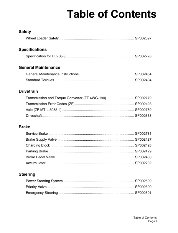 Doosan DL250-3 Wheel Loader Workshop Manual 10001 and Up - Image 3