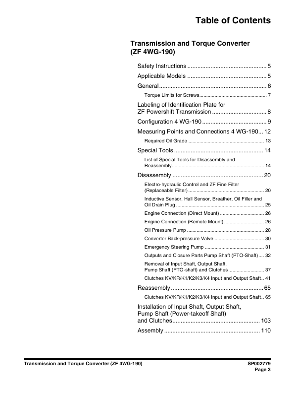 Doosan DL250-3 Wheel Loader Workshop Manual 10001 and Up - Image 7