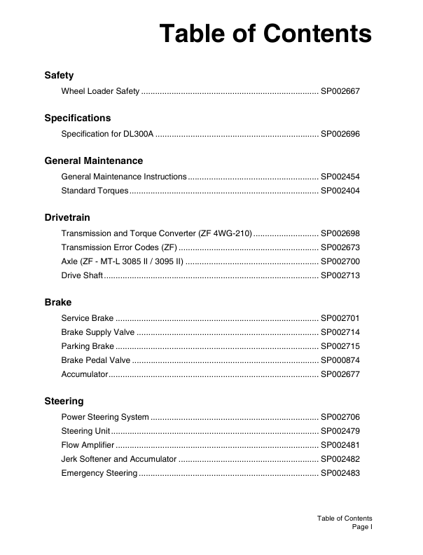 Doosan DL300A Wheel Loader Workshop Manual 10001 and Up - Image 3