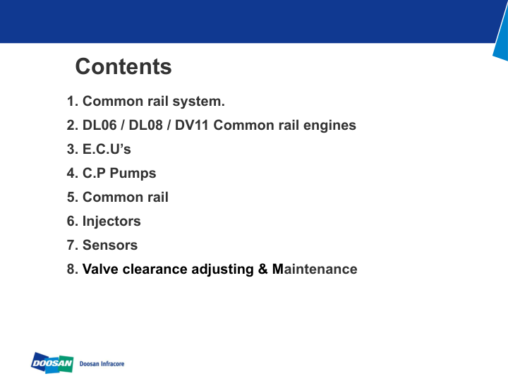 Doosan DX Series NON DPF Engine Training Manual - Image 3