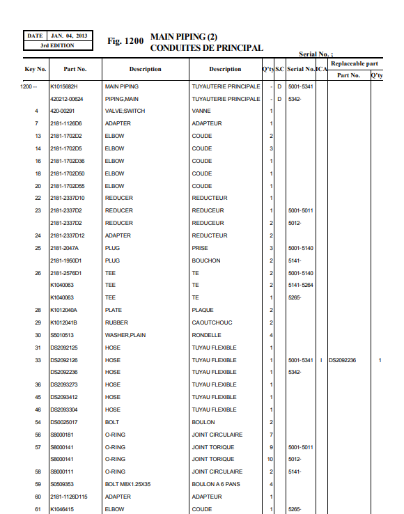 Doosan DX27Z Excavator Parts Catalog - Image 11