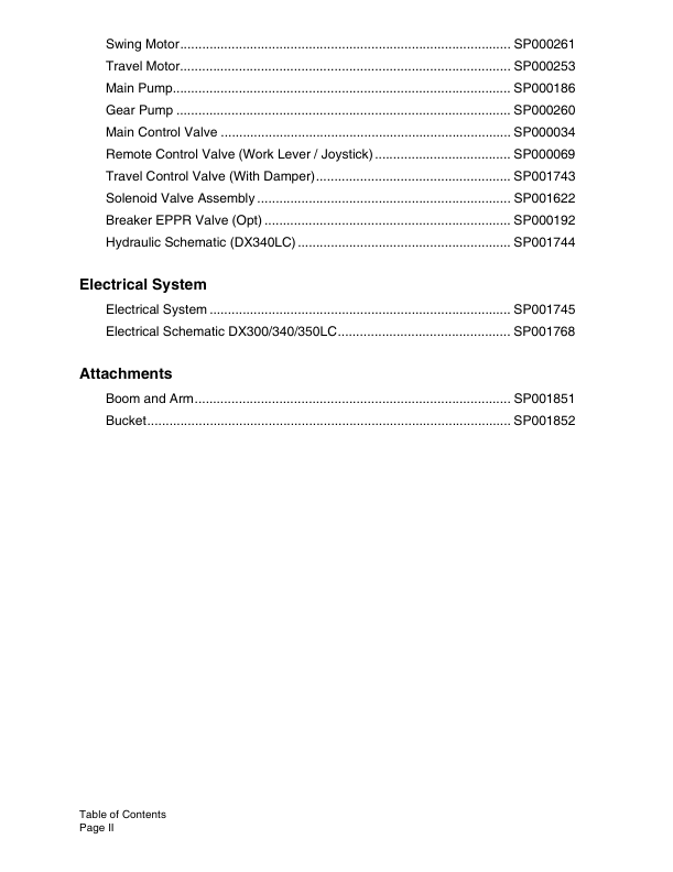 Doosan DX340LC Excavator Workshop Manual 5980 and Up - Image 5