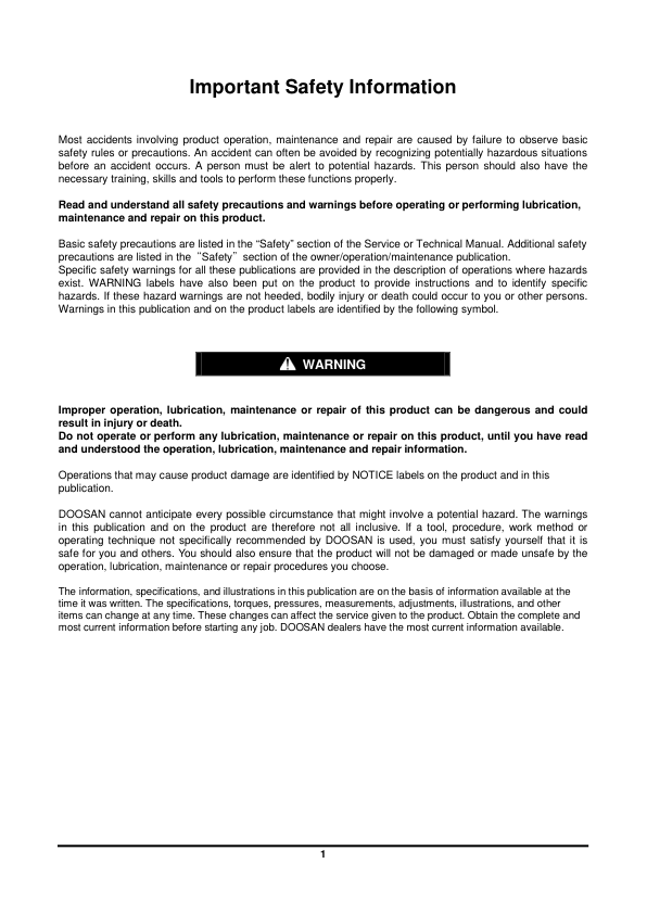 Doosan G420FRE G420F LP Engine Service Manual - Image 3