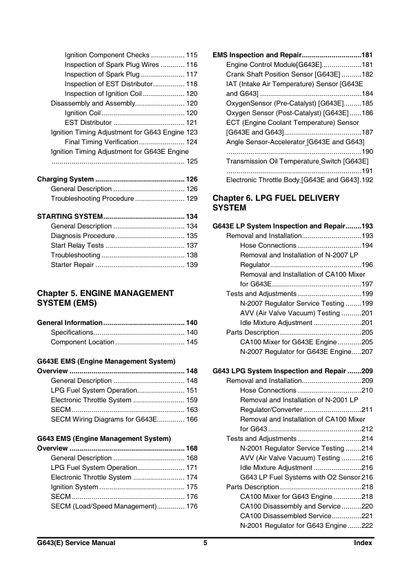 Doosan G643ELP G643LP Engine Service Manual - Image 6