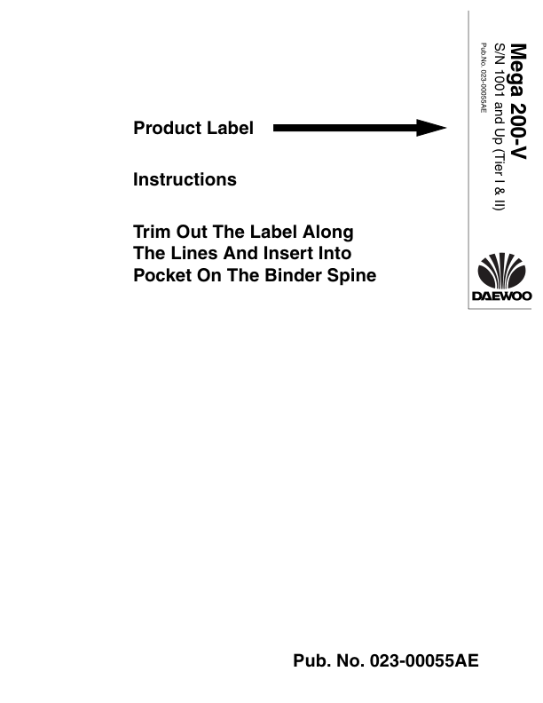 Doosan M200-V Wheel Loader Workshop Manual 1001 and Up - Image 3