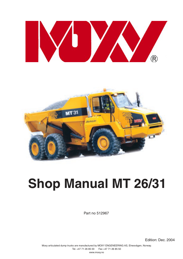 Doosan MT26 MT31 Dump Truck Workshop Manual - Image 2