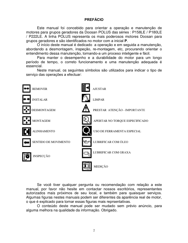 Doosan P158 P180 DP222LE Engine Operation Manual - Image 3