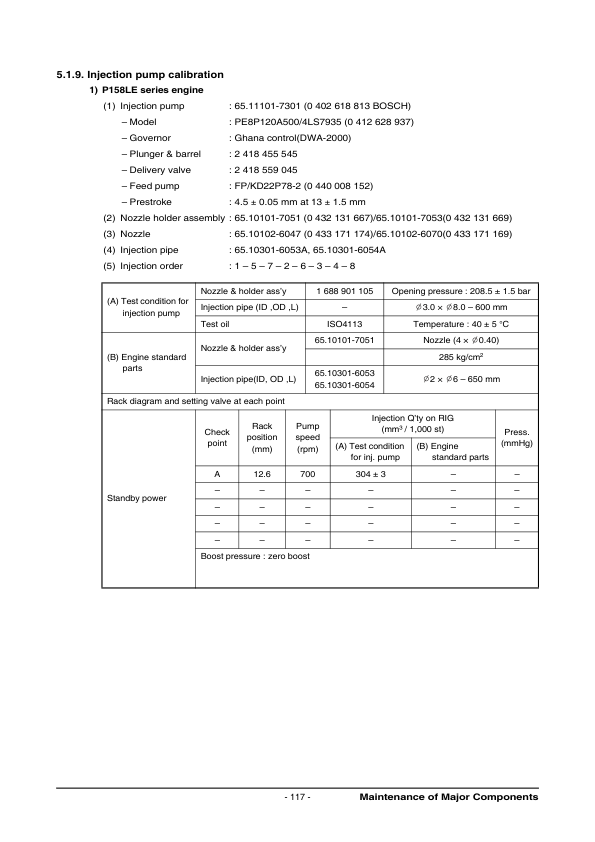 Doosan P158LE P180LE P222LE Diesel Engine Operation and Maintenance Manual - Image 9