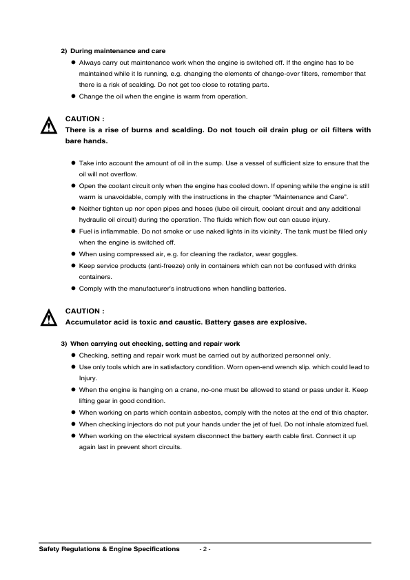 Doosan P158LE P180LE P222LE Diesel Engine Operation and Maintenance Manual - Image 6