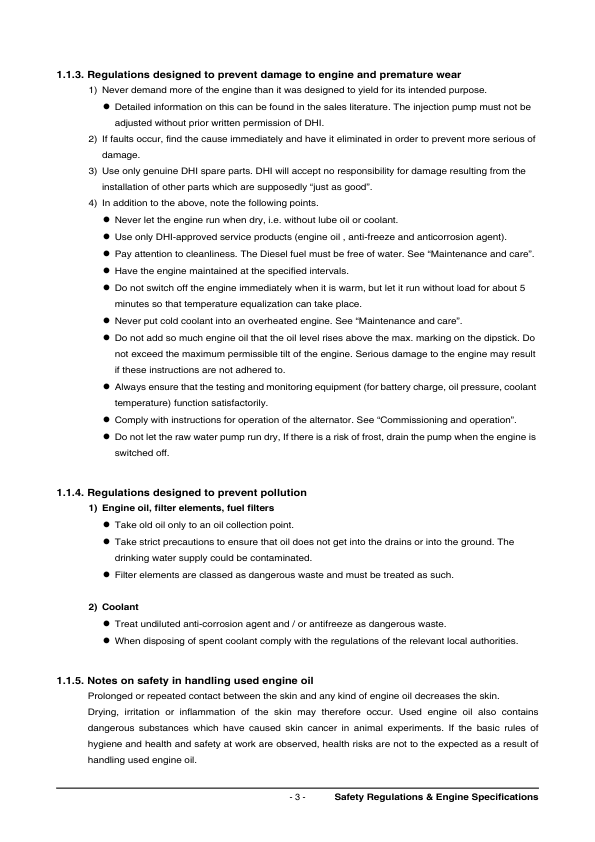 Doosan P158LE P180LE P222LE Diesel Engine Operation and Maintenance Manual - Image 7