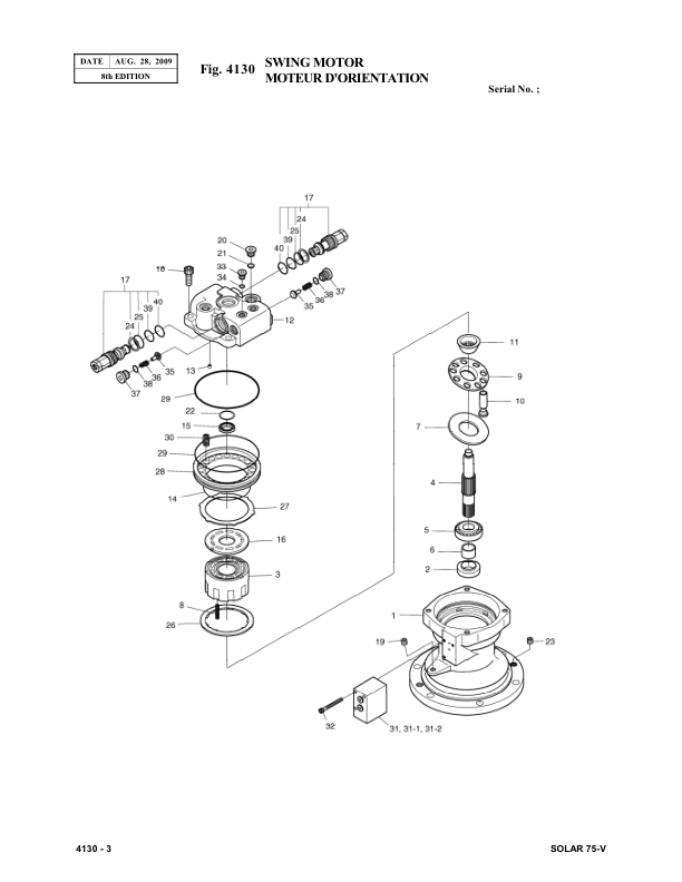 Doosan S75-V Wheel Loader Parts Catalog 1001 and Up - Image 7