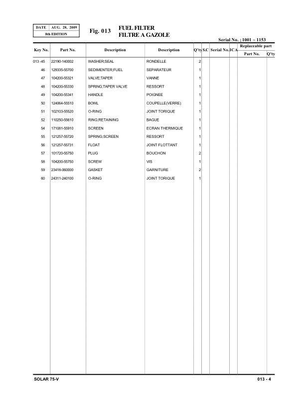 Doosan S75-V Wheel Loader Parts Catalog 1001 and Up - Image 10