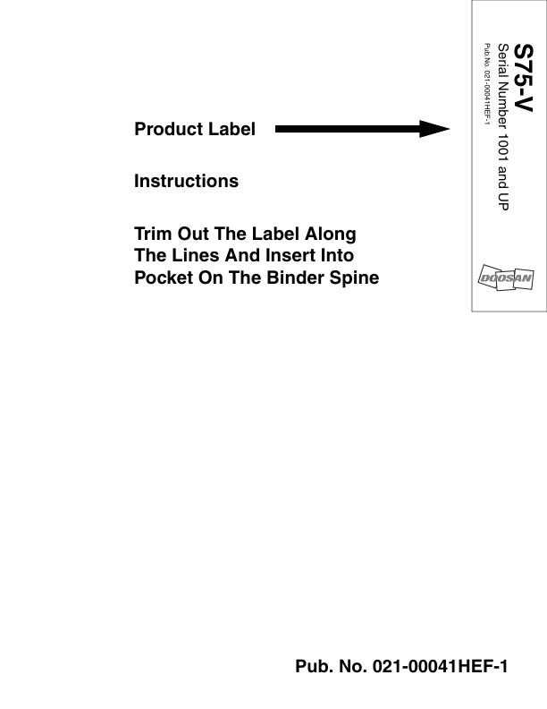 Doosan S75-V Wheel Loader Parts Catalog 1001 and Up - Image 4
