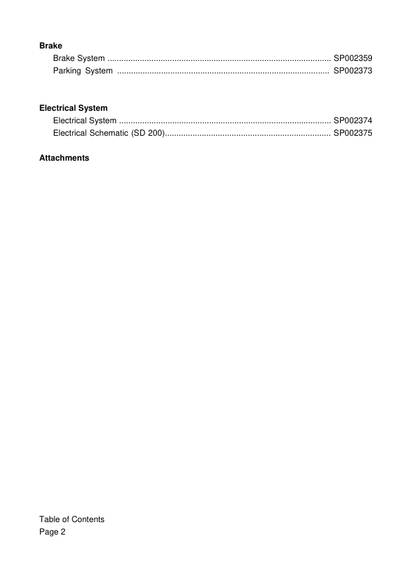 Doosan SD200 Wheel Loader Workshop Manual 1001 and Up Tier II - Image 4