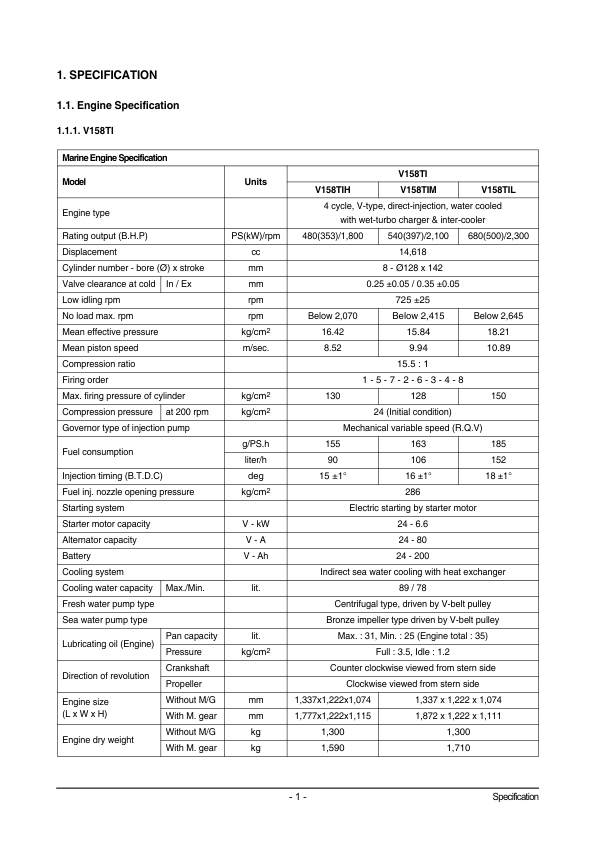 Doosan V158T V180TI V222TI AD158TI AD180TI AD222TI Engine Operation and Maintenance Manual - Image 7