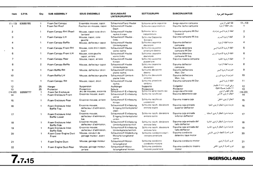 INGERSOLL-RAND P75 W-LO Compresor Operation and Manitenance Manual Parts Catalog 800001-800200 - Image 11