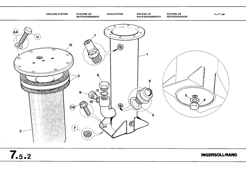 INGERSOLL-RAND P75 W-LO Compresor Operation and Manitenance Manual Parts Catalog 800001-800200 - Image 16
