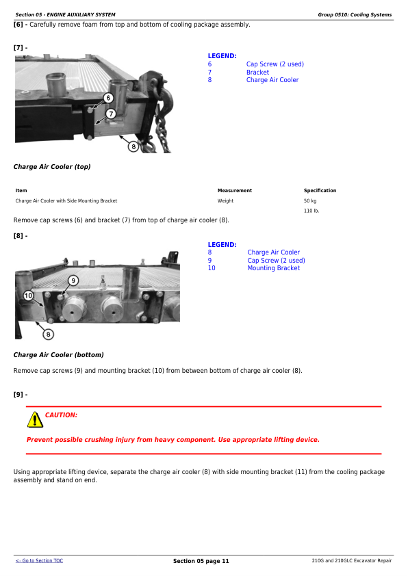 John Deere 210G 210GLC Excavator Repair Technical Manual - Image 7
