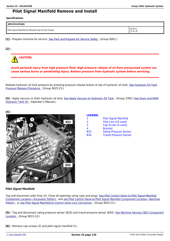 John Deere 210G 210GLC Excavator Repair Technical Manual - Image 9