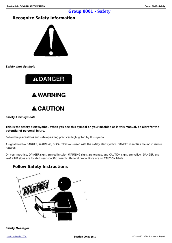 John Deere 210G 210GLC Excavator Repair Technical Manual - Image 6