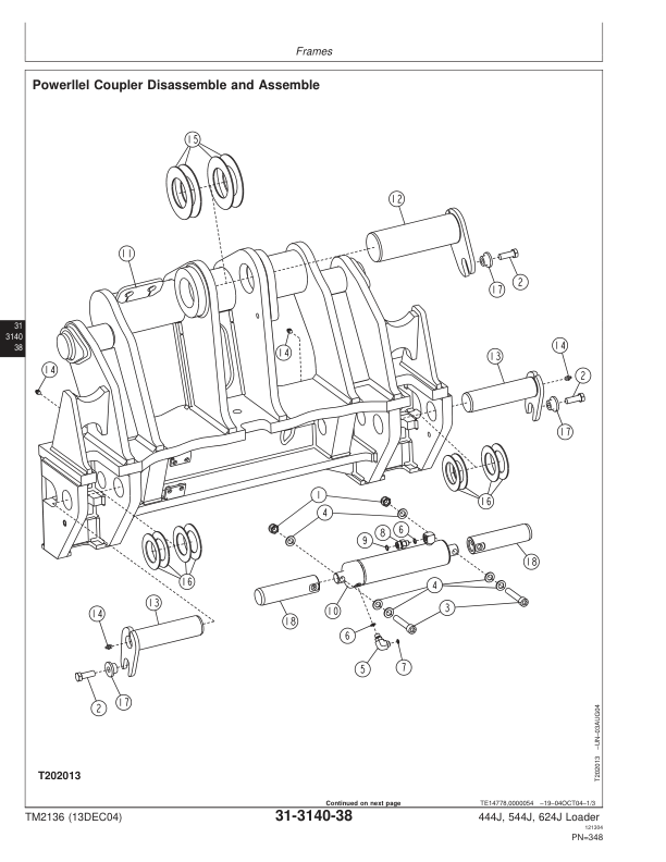 John Deere 444J 544J 624J Loader Repair Technical Manual - Image 10