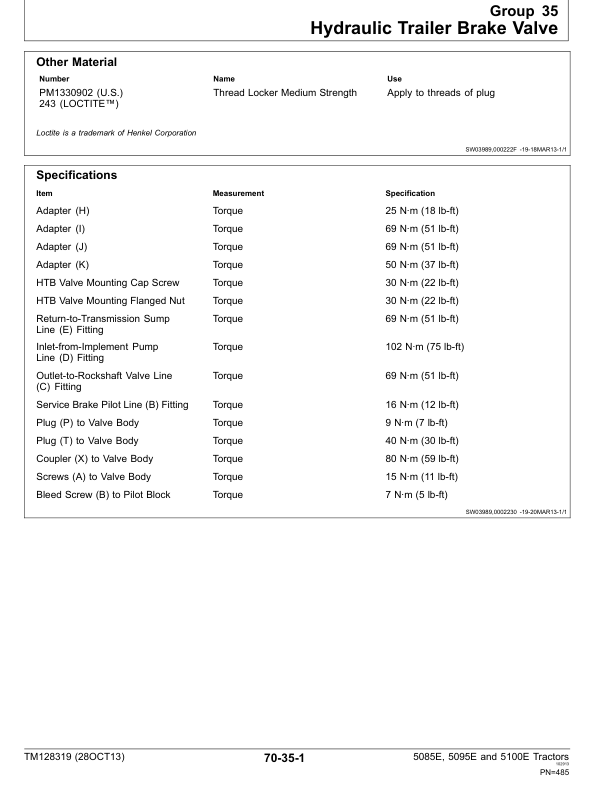 John Deere 5085E 5095E 5100E Tractors Repair Technical Manual - Image 11