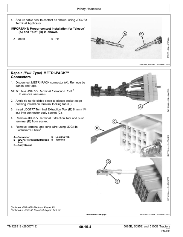 John Deere 5085E 5095E 5100E Tractors Repair Technical Manual - Image 10