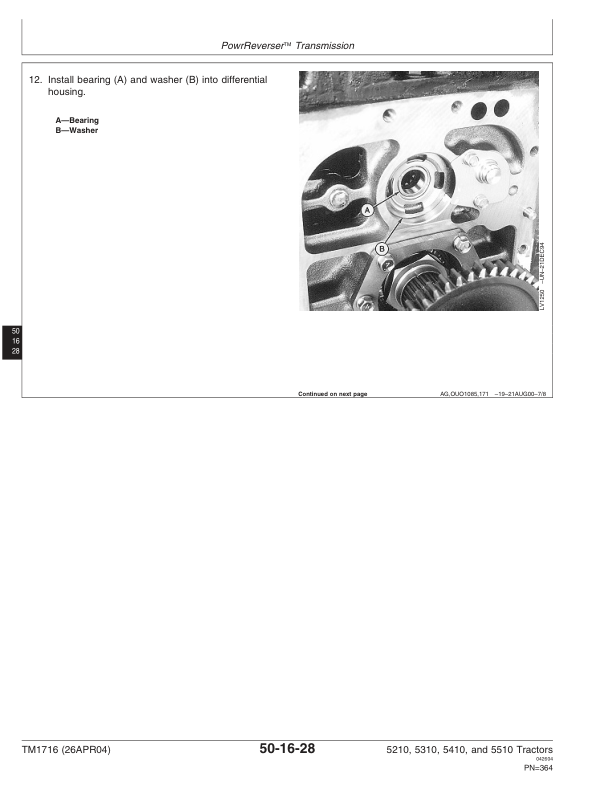 John Deere 5210 5310 5410 5510 Tractor Technical Manual TM1716 - Image 10