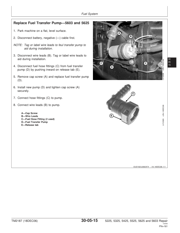 John Deere 5225 5325 5425 5525 5625 5603 Tractor Repair Technical Manual TM2187 - Image 6