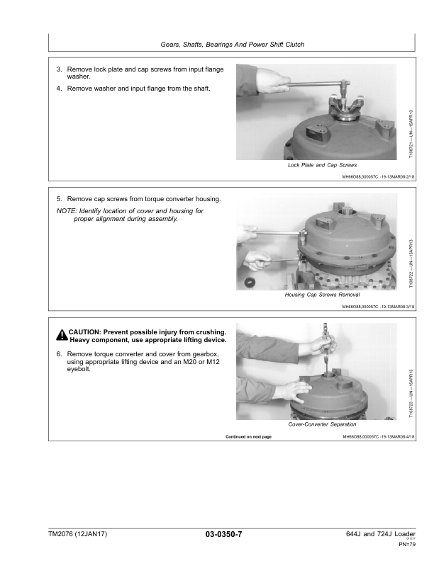John Deere 644J 724J Loader Repair Technical Manual - Image 11