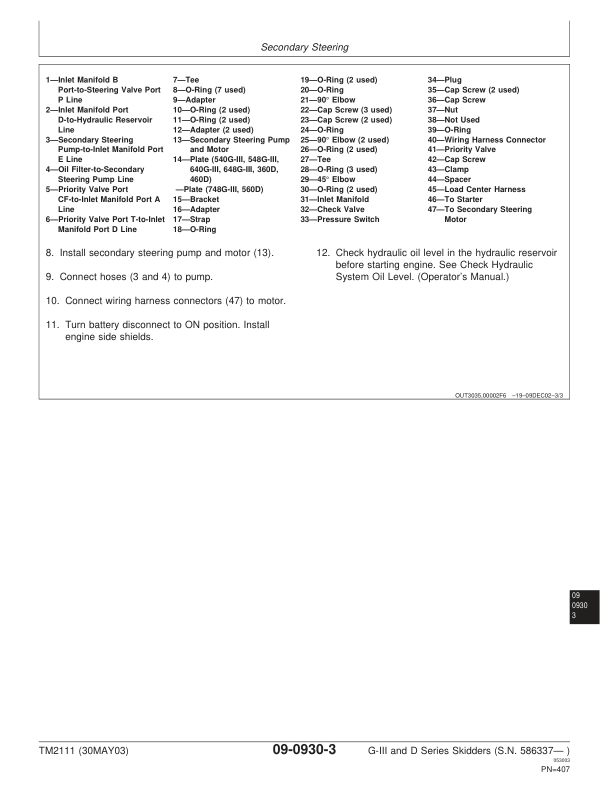 John Deere G-III D Series Skidders Repair Technical Manual TM2111 - Image 7