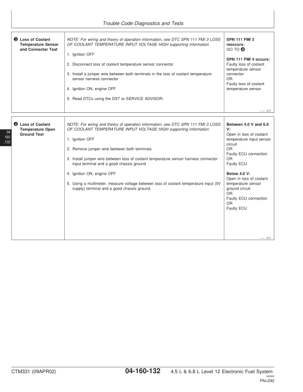 John Deere PowerTech 4.5L 6.8L Diesel Engines Level 12 Electronic Fuel System Technical Manual - Image 11