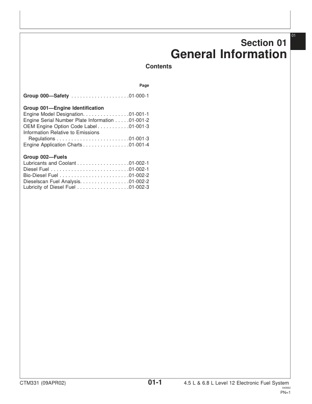 John Deere PowerTech 4.5L 6.8L Diesel Engines Level 12 Electronic Fuel System Technical Manual - Image 7