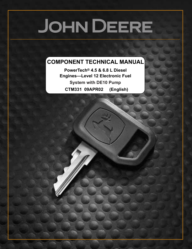 John Deere PowerTech 4.5L 6.8L Diesel Engines Level 12 Electronic Fuel System Technical Manual - Image 2