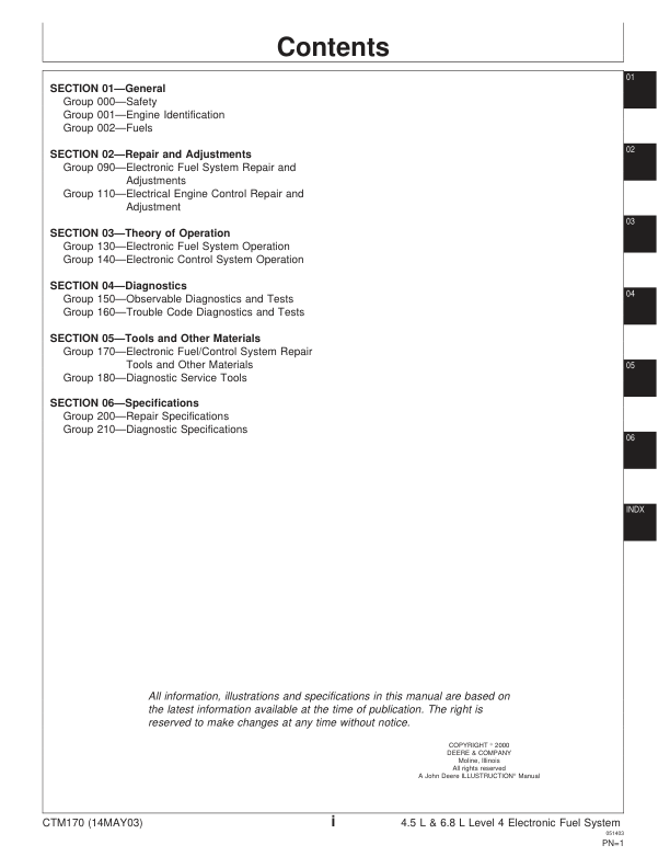 John Deere PowerTech 4.5L 6.8L Diesel Engines Level 4 Electronic Fuel System Technical Manual - Image 5