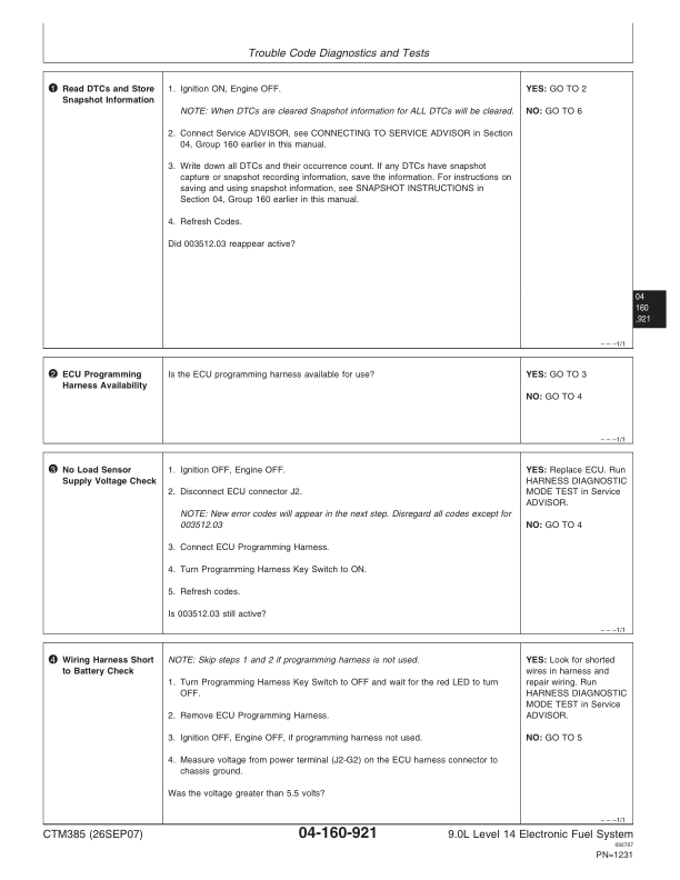 John Deere PowerTech Plus 9.0L Diesel Engines Level 14 Electronic Fuel System Technical Manual - Image 9