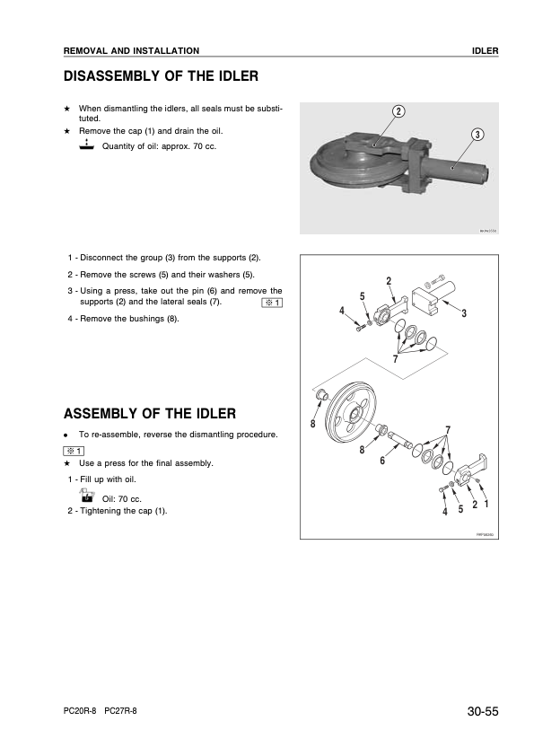 Komatsu PC20R-8 PC27R-8 Excavators Workshop Manual - Image 9