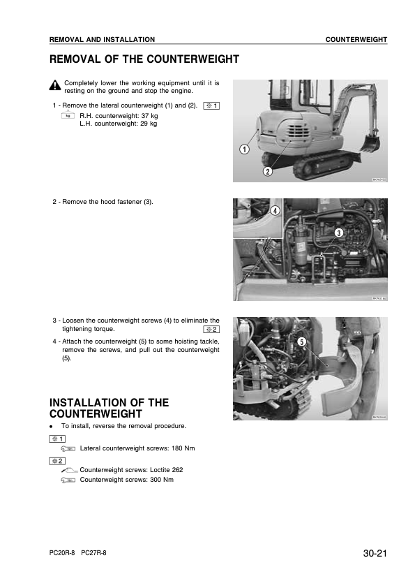 Komatsu PC20R-8 PC27R-8 Excavators Workshop Manual - Image 7