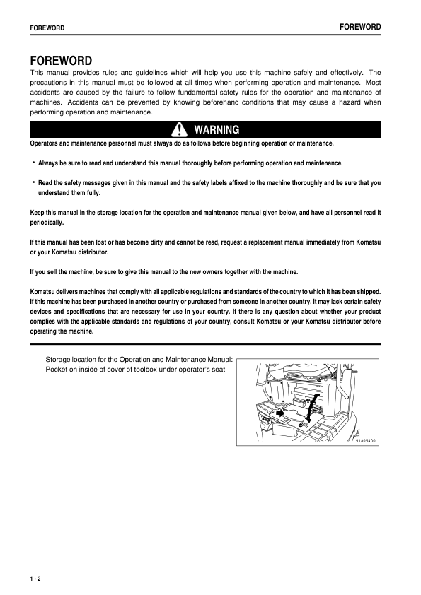 Komatsu PC27MR-2 Excavator Workshop Manual - Image 3
