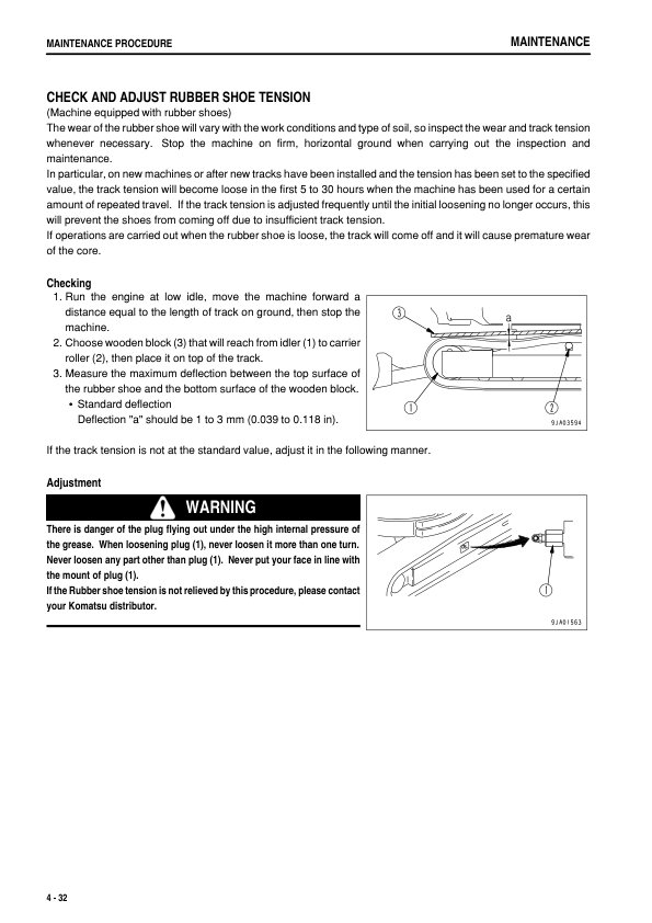 Komatsu PC27MR-2 Excavator Workshop Manual - Image 9