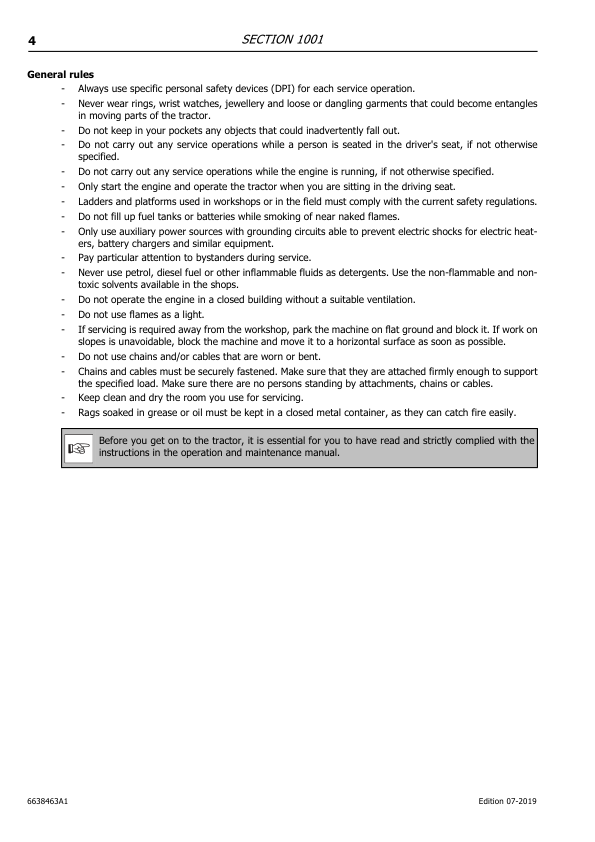 McCormick 4-070D 4-080D 4-090D Series Tractors Service Manual - Image 6