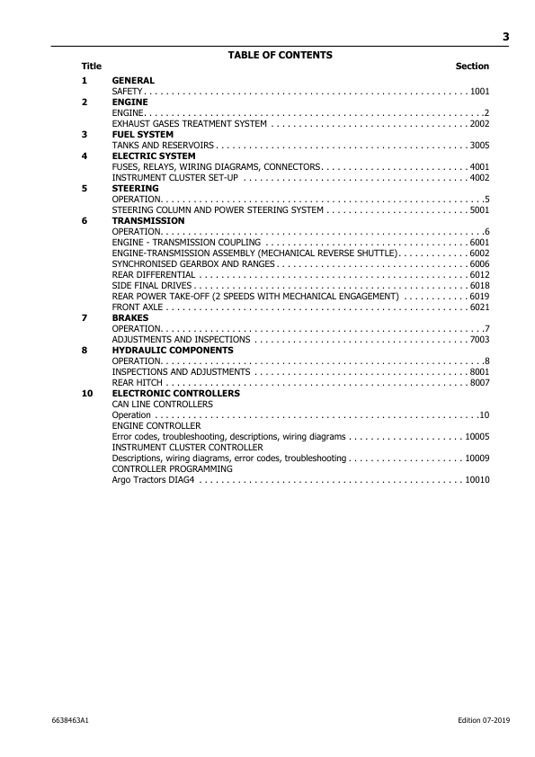 McCormick 4-070D 4-080D 4-090D Series Tractors Service Manual - Image 4