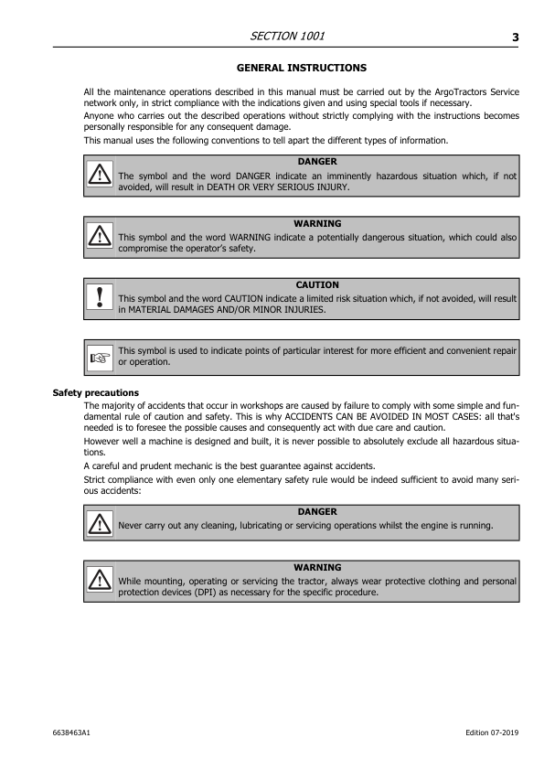 McCormick 4-070D 4-080D 4-090D Series Tractors Service Manual - Image 5