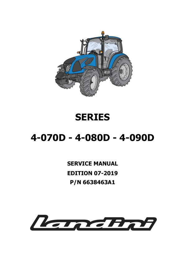 McCormick 4-070D 4-080D 4-090D Series Tractors Service Manual - Image 2