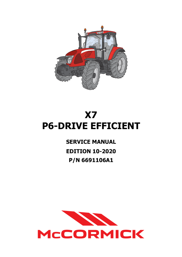 McCormick X7 P6 Drive Efficient Tractor Service Manual - Image 2