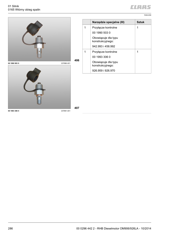 Mercedes Benz OM906LA OM926LA Engine Repair Manual PL - Image 10