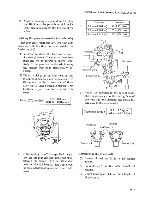 Mitsubishi K4D Engine Repair Manual - Image 9