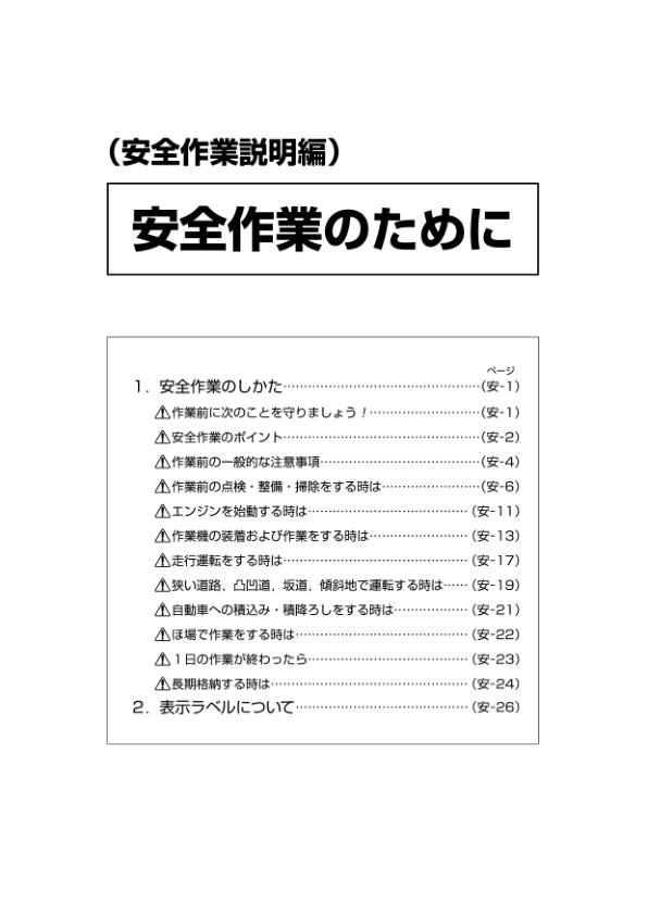 Mitsubishi MT161 MT161S MT181 MT201 MT221 MT241 MT241S MTZ200 MTZ18 MTZ20 MTZ21 MTZ23 Tractors Operators Manual - Image 7