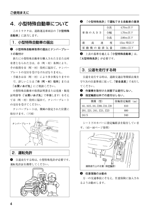 Mitsubishi MT161 MT161S MT181 MT201 MT221 MT241 MT241S MTZ200 MTZ18 MTZ20 MTZ21 MTZ23 Tractors Operators Manual - Image 12