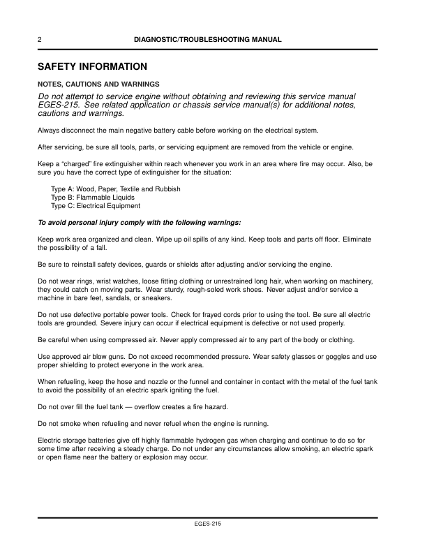 Navistar International DT466 DT530 2000-2003 Diagnostic Service Manual - Image 5